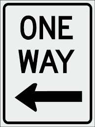 Black And White Road Signs One Way Left Please Traffic Signs Road Signs Street Signs