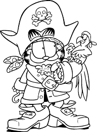 Dogs love to chew on bones, run and fetch balls, and find more time to play! Garfield Halloween Coloring Pages Coloring Home