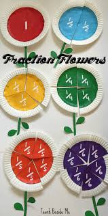 When introducing fractions, make sure you pick fun printable fraction games that will expose your students to this new math skill in a way they can understand. Printable Fraction Flowers Teach Beside Me