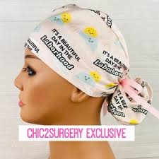 Labour and Delivery Ponytail Scrub Cap