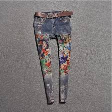 Grosshandel Painted Jeans Femme Plus Size Washed Blue Denim Rohrenjeans Zeichnen Hosen Stretch Bodycon Dunne Frauenhose J005a Von Laftfly 26 92 Auf De Dhgate Com Dhgate