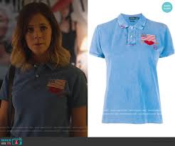 Just under a year later, and netflix went one further and tweeted: Wornontv Cayetana S Blue Flag Embroidered Polo On Elite Georgina Amoros Clothes And Wardrobe From Tv