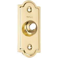 Traditional high gloss brass bell push, perfect as a replacement or additional push. Brass Push Button Doorbell Home Furnishings Dyke Dean