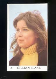 1971 Gillian Blake Trading Card Look-In Super Stars Television
