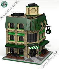Lego Starbucks Cafe Modular Lego Modular Lego House Lego Architecture