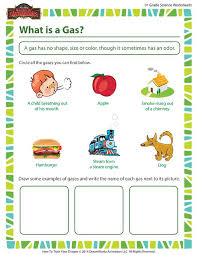 what is a gas free fun science worksheet for first grade science worksheets matter worksheets fun science worksheets