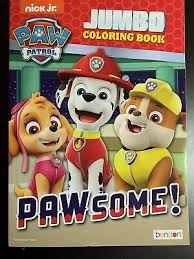 Paw Patrol Jumbo Coloring Activity Book Coloring Books Paw Patrol Nickelodeon
