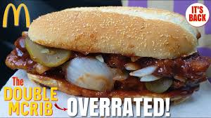 But its availability is limited—we'll make sure to let you know when the mcrib is back. Mcdonald S Mcrib Is Back The Double Mcrib Review Youtube