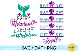 Watermarkly can process several photos at once. Every Mermaid Needs Water Water Intake Tracker Svg 112434 Svgs Design Bundles