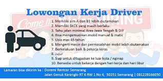 Maybe you would like to learn more about one of these? Lowongan Kerja Driver Mobil Doremi Rentcar 2018 Doremi Rent Car