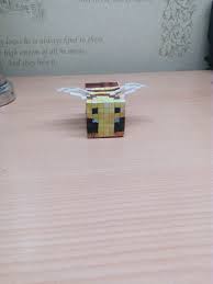 Minecraft bee meme sticker art print. Create Meme Minecraft Paper Paper Bee From Minecraft Bee Minecraft Papercraft Pictures Meme Arsenal Com