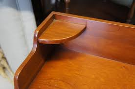 Empire Furniture Co Midcentury Colonial Style Cherry End Side Nightstand Tables At 1stdibs
