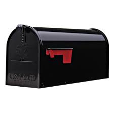 We do packing & shipping. Gibraltar Mailboxes Elite Medium Steel Post Mount Mailbox Black E1100b00 The Home Depot