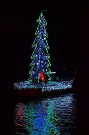 Brunswick Christmas Boat Parade Con Arbol De Navidad Boat Parade Christmas Lights