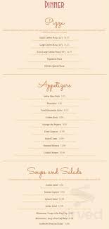 The Italian Kitchen Menu In Deerfield Illinois Usa