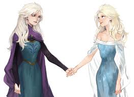 Both Elsas With Their Hair Down Frozen Disney Movie Disney Frozen Elsa Frozen Art