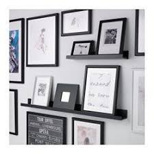 Mosslanda Tablette Pour Photos Noir 115 Cm Avec Images Rebord D Images Ikea Mosslanda Photo Blanc