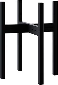 Meigar metal plant stand corner metal flower holder racks 4 tier shelves for indoor outdoor urban trends collection black metal square plant stand (pack of 3) (metal plant stand coated finish black). Amazon Com Faithland Mid Century Plant Stand Indoor Outdoor Excluding 10 Plant Pot Metal Planter Stand Potted Plant Holder Black Hold Up To 10 Inch Planter Fits Snake Plant Upgraded