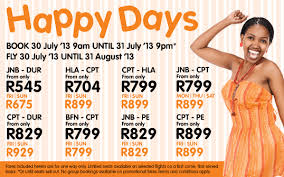 How long is the flight from johannesburg to port elizabeth? Mango Airlines Happy Days Sale