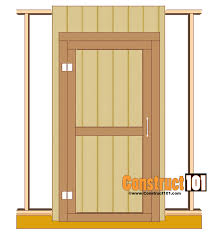 Mount the jambs on each side so that they extend above the door opening about 1/4. Shed Door Plans Step By Step Construct101
