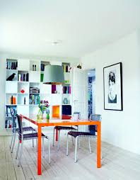 A dining room set is the easiest way to redecorate your dining area in one fell swoop. Modern Dining Table In Orange Interior Design Ideas Ofdesign