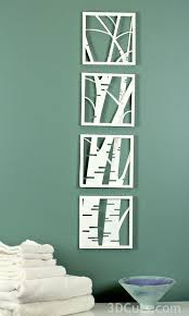 Birch Tree Wall Art Birch Shadow Box In 4 Parts 3dcuts Com Diy Wall Art Shadow Box Shadow Boxes