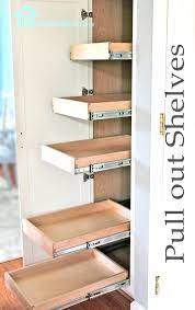 Works great for keeping recipes where you really need them, right above the countertop in your kitchen work space or build a shelf to hold your tablet above the counter and out of the way. Kitchen Organization Pull Out Shelves In Pantry Remodelando La Casa