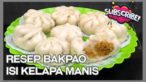 Dalam panci, masukkan kelapa parut, daun pandan, vanilla bubuk, garam, gula pasir dan air. Resep Bakpao Isi Kelapa Manis Youtube