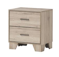 Luxury hotel nightstand and dresser set light grey 2 drawers nightstands with brushed silver hot sale high gloss led lights bedroom bedside cabinet night stand with two drawers. Zipcode Design Beckville 2 Drawer Nightstand In Light Oak Reviews Wayfair