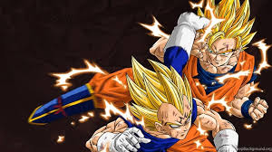 A beloved breakout character, vegeta's popularity and iconic competitiveness with goku led to him becoming a classical example of the rival, and by the end of z and especially super, the. Dragon Ball Z Super Saiyan Goku Vs Vegeta Wall Desktop Background