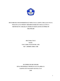 Maybe you would like to learn more about one of these? Contoh Best Practice Kepala Sekolah Python