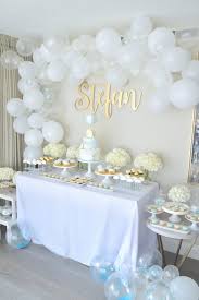 You can have the slate to the left or right side of the plate, and set. Blue And Gold Christening Decorations Novocom Top
