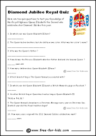 Read on for some hilarious trivia questions that will make your brain and your funny bone work overtime. 2012 Diamond Jubilee Activities Colouring Www Free For Kids Com
