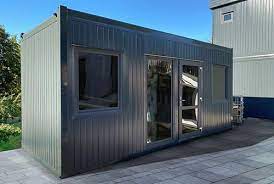 Mit elektroinstallation (inklusive 2 beleuchtungskörper und 2 steckdosen) Verkleidung Burocontainer Containerhaus In Modularer Bauweise Zu Gunstigen Preisen