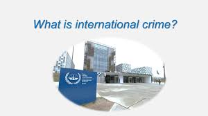 What is international crime?