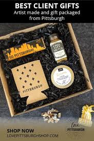 Pittsburgh Black And Gold Gift Box Perfect For Corporate And Client Gifts Sourced From Local Pittsburgh Artist Client Gifts Holiday Gift Box Corporate Gifts
