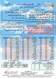 تتوقع هيئة الأرصاد الجوية، أن يشهد غدا الأربعاء، طقسا مائلا للبرودة على القاهرة الكبرى تغطية خاصة أجراها تليفزيون اليوم السابع، حول حالة الطقس، بعد حالة الانخفاض المفاجئ فى درجات الحرارة، وكذلك العواصف الترابية التى تضرب البلاد فى الساعات الأخيرة الماضية. Ø¯Ø±Ø¬Ø§Øª Ø§Ù„Ø­Ø±Ø§Ø±Ø© Ø§Ù„Ù…ØªÙˆÙ‚Ø¹Ø© ØºØ¯Ø§ Ø§Ù„Ø§Ø±Ø¨Ø¹Ø§Ø¡ ÙÙ‰ Ù…ØµØ±