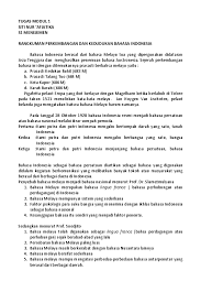 Kedudukan bahasa indonesia dalam suatu kontrak atau perjanjian telah diwajibkan dalam uu 24/2009. Doc Tugas Modul 1 Manajemen Bahasa Indonesia Ibunda Zahida Academia Edu