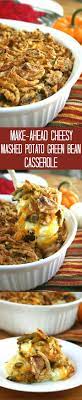 Cheesy Mashed Potato Green Bean Casserole Strawmarysmith Recipe Cheesy Mashed Potatoes Food Recipes