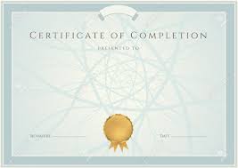 Archdigest.com, offers constant original coverage of the interior design and. Horizontal Blue Certificate Of Completion Template With Guilloche Pattern Watermarks And Border This Background Design Usable For Diploma Invitation Gift Voucher Coupon Official Or Different Awards Vector In Vintage Color Royalty Free