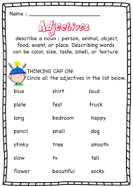 Adjectives Worksheets Adjective Worksheet Kindergarten Worksheets Sight Words Adjectives