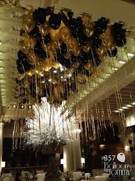 Balloons By Tommy Photo Gallery Ceiling Decor Gatsby Party Decorations Black And Gold Balloons Gatsby Birthday Party