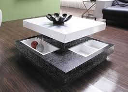 La table basse relevable design illuminera votre d�co d'int�rieur par sa laque brillante et tendance. Table Basse Design Relevable Bois Et Laque Coffee Lestendances Fr
