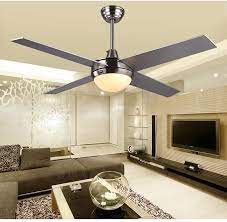 Silver And Yellow Ceiling Fan With Lights For Modern Living Room Living Room Ceiling Fan Ceiling Fan Modern Minimalist Living Room
