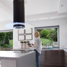 If you need an extractor for an island, and have the budget, an elica pearl would be what i would go for. 90cm Round Island Cooker Hood Black 7 Years Free Warranty