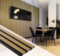 Pannelli decorativi 3D effetto legno rovere a lamelle doghe, boiserie