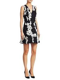 Alice Olivia Pamela Floral Mini A Line Dress White A Line Dress A Line Cocktail Dress Clothes Design