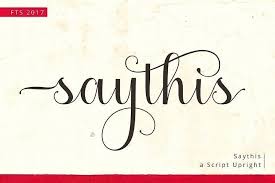To purchase the full font and a commercial license, visit Saythis Script Upright Font Bundles Script Fonts Script