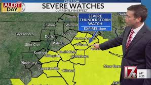 Severe thunderstorm watch, warnings for central NC
