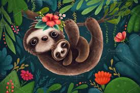 Cute Sloths Sloth Art Cute Drawings Cute Sloth